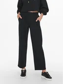 Spodnie damskie - ONLY Spodnie materiałowe 15235076 Czarny Loose Fit - miniaturka - grafika 1