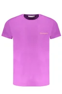 Koszulki męskie - FIOLETOWY T-SHIRT MĘSKI Z KRÓTKIM RĘKAWEM TRUSSARDI - miniaturka - grafika 1
