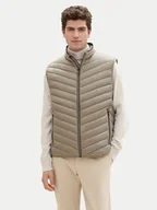 Kamizelki męskie - Tom Tailor Kamizelka 1041310 Zielony Regular Fit - miniaturka - grafika 1