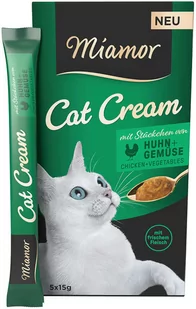 Miamor Cat Cream kurczak i warzywa - 20 x 15 g - Przysmaki dla kotów - miniaturka - grafika 1