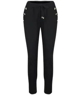 Eleganckie spodnie materiałowe z guzikami MARTA-40 - Spodnie damskie - miniaturka - grafika 1