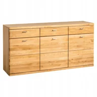 Komody - Drewniana Komoda Z Szufladami Do Salonu Dąb - miniaturka - grafika 1