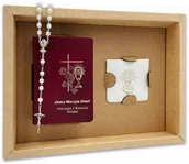 Różańce - Zestaw komunijny - biały/czarny różaniec w etui i modlitewnik - miniaturka - grafika 1