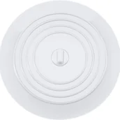 Korki do umywalek - Korek silikonowy do wanny, korek do zlewu, średnica 15,3 cm, uniwersalny korek spustowy (1 szt., biały) - miniaturka - grafika 1