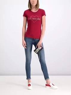 Koszulki i topy damskie - Love Moschino T-Shirt W4B194TE 2065 Regular Fit 40, 42, 44, 46 - grafika 1