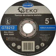 Tarcze do pił - Geko tarcza do cięcia metalu Premium 125x1.6 Inox G78213 - miniaturka - grafika 1