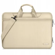 Torby na laptopy - TORBA TECH-PROTECT POCKET BAG 15-16 BEŻOWA DO LAPTOPA LEKKA FUNKCJONALNA - miniaturka - grafika 1