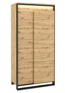 Szafy - Loftowa Dwudrzwiowa Szafa Dąb Artisan D2-L18 - miniaturka - grafika 1