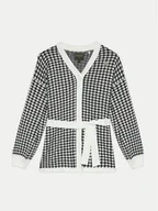 Swetry damskie - Guess Kardigan J4BR00 Z3K10 Czarny Regular Fit - miniaturka - grafika 1