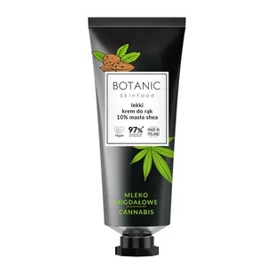 Botanic, Skinfood, Krem do rąk mleko migdałowe & cannabis, 75 ml - Kremy i maski do rąk - miniaturka - grafika 1