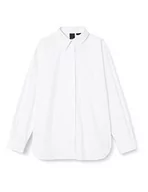 Koszule damskie - Pinko Damska koszula Bridport Poplinowa, Z04_White Brill, 12 (M), Z04_biały Brill, 70 - miniaturka - grafika 1
