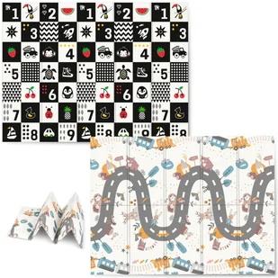 Mata piankowa edukacyjna składana 200 x 150 x 1 cm Nukido NK-341 - Maty piankowe - miniaturka - grafika 1