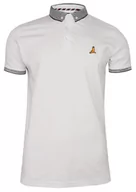 Koszulki męskie - Biała Bawełniana Koszulka POLO -Brave Soul- Męska, Krótki Rękaw, z Kołnierzykiem, Sportowa - miniaturka - grafika 1