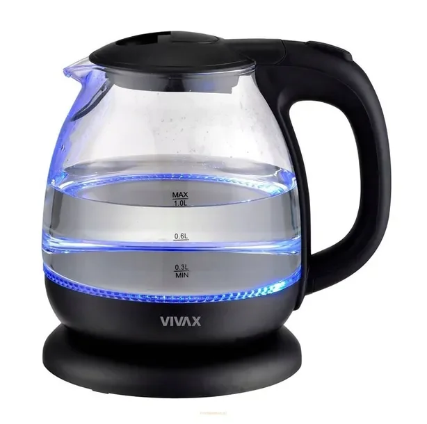 Czajnik elektryczny Vivax WH-100G 1100 W 1 l czarny