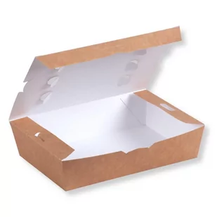 Pudełko na kurczaka 200x140x50mm kraft 100 szt - Opakowania gastronomiczne - miniaturka - grafika 1
