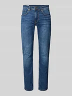 Spodnie męskie - Jeansy o kroju slim fit z 5 kieszeniami - miniaturka - grafika 1