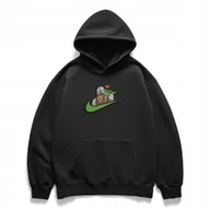 Bluzy męskie - Bluza haftowana oversize Mandalorian Baby Yoda streetwear unisex L - miniaturka - grafika 1