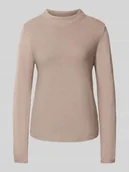 Swetry damskie - Sweter z dzianiny o kroju regular fit z czystej bawełny - miniaturka - grafika 1