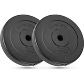 Obciążenia - Obciążenie kompozytowe Logo 2x10kg 29mm Gymtek - miniaturka - grafika 1