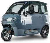 Skutery - Bili Bike Skuter elektryczny zabudowany z dachem MICRO CAR BILI BIKE ECOMO 3 szary - miniaturka - grafika 1
