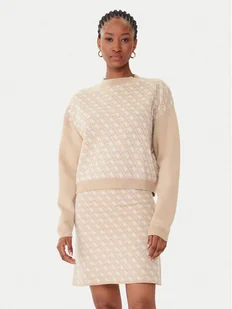 Guess Golf W5BR23 Z3JD2 Beżowy Relaxed Fit - Swetry damskie - miniaturka - grafika 1