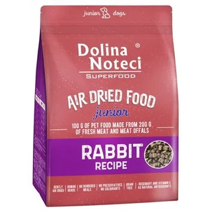 DOLINA NOTECI SUPERFOOD JUNIOR SUCHA KRÓLIK 1KG - Sucha karma dla psów - miniaturka - grafika 1