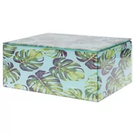 Pudełka i szkatułki - Szkatułka DUWEN Nomes, miętowo-zielona, 7,5x18 cm - miniaturka - grafika 1