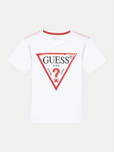 Guess T-Shirt L73I55 K8HM0 Biały Regular Fit - Moda i Uroda OUTLET - miniaturka - grafika 1