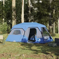 Namioty - vidaXL Namiot turystyczny, 9-os., niebieski, 441x288x217 cm - miniaturka - grafika 1