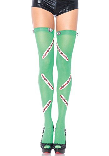 Leg Avenue 6331 Frankie matowe pończochy w jednym rozmiarze, zielone