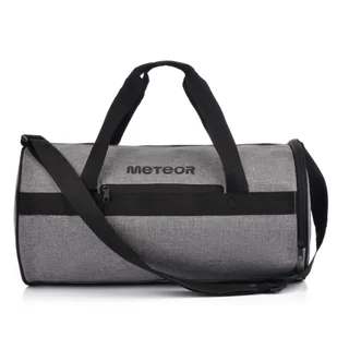TORBA SPORTOWA FITNESS PODRÓŻNA METEOR SIRIN 25L SZARO/CZARNY - Torby sportowe - miniaturka - grafika 1