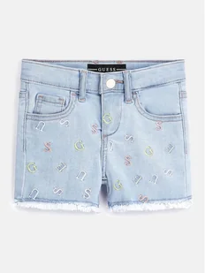 Guess Szorty jeansowe K3GD16 D4CA0 Niebieski Regular Fit - Spodenki damskie - miniaturka - grafika 1