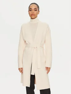 Calvin Klein Kardigan K20K208005 Beżowy Regular Fit - Swetry damskie - miniaturka - grafika 1