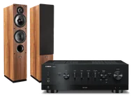 Zestawy stereo - Yamaha R-N800A (czarny) + Tesi 561 (orzech) - miniaturka - grafika 1