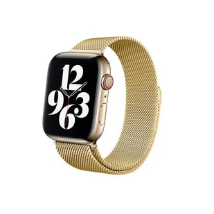 Crong Milano Steel - Pasek ze stali nierdzewnej do Apple Watch 42/44/45/49 mm (złoty) - Akcesoria do smartwatchy - miniaturka - grafika 3