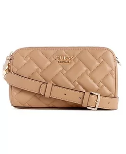 Torebki damskie - GUESS Alanna Mini Status Crossbody, beżowy, jeden rozmiar - grafika 1