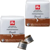Kawa w kapsułkach i saszetkach - 2x KAPSUŁKI ILLY IPERESPRESSO ARABICA BRASILE 18 SZTUK - miniaturka - grafika 1