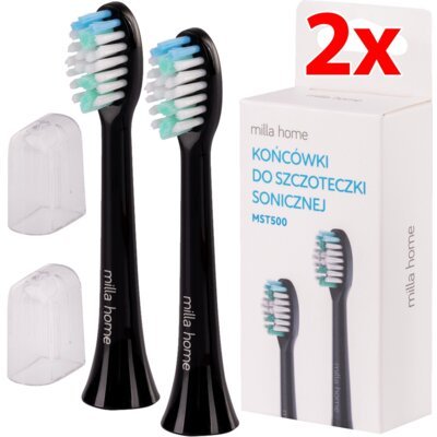 Oryginalna końcówka szczoteczki MILLA HOME AMST500 Czarny (2 szt.) (Czyszczenie trudno dostępnych miejsc)