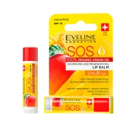 Balsamy do ust - EVELINE SOS ARGAN OIL ODŻYWCZO-REGENERUJĄCY BALSAM DO UST SPF10 EXOTIC MANGO - miniaturka - grafika 1