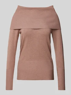 Sweter z dzianiny z golfem model ‘Dollie’ - Swetry damskie - miniaturka - grafika 1