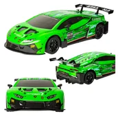 Zabawki zdalnie sterowane - Zdalnie sterowany samochód RC Lamborghini Huracán GT3 1:16 zielony - miniaturka - grafika 1
