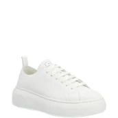 Trampki damskie - Armani Exchange Skórzane sneakersy - miniaturka - grafika 1