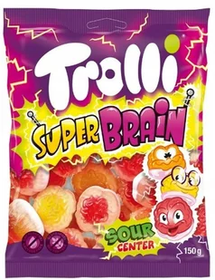 Żelki Owocowe TROLLI Super Brain Kwaśne Mózgi 150g - Żelki - miniaturka - grafika 1