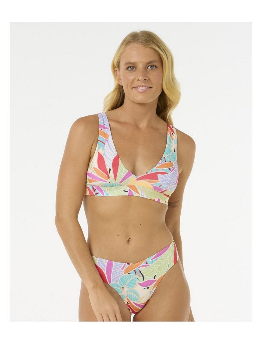 Stanik kąpielowy RIP CURL Cala Vadella Halter turkusowy XL