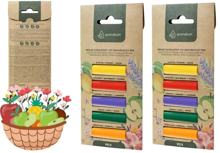 2x Aromatum Zapach do Odkurzacza Mix Zestaw Świeżość