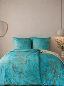 Pościel - Estella mako-jersey Raphael azur 6630 200x220 - miniaturka - grafika 1