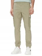 Spodnie męskie - Joggery męskie CALVIN KLEIN JEANS zielone, rozmiar W30 - miniaturka - grafika 1