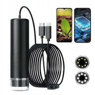 Mikroskopy i lupy - MIKROSKOP CYFROWY USB-C DO TELEFONÓW ANDROID IOS 2W1 200X PRZYBLIŻENIE - miniaturka - grafika 1