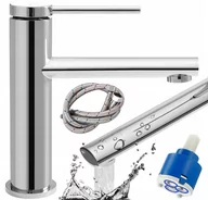 Baterie umywalkowe - Rea Oval bateria umywalkowa stojąca chrom REA-B6514 - miniaturka - grafika 1