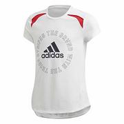 Koszulki dla dziewczynek - Adidas Dziewczęca G A.r. Bold Tee T-Shirt biały/Legend ink 3-4A GE0483 - miniaturka - grafika 1